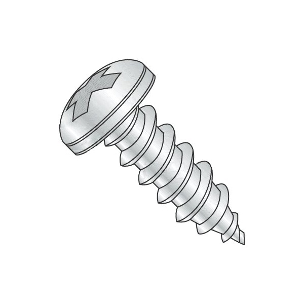 Newport Fasteners Self-Drilling Screw, #6 x 7/16 in, Zinc Plated Steel Pan Head Phillips Drive, 15300 PK 563241-15300 - main